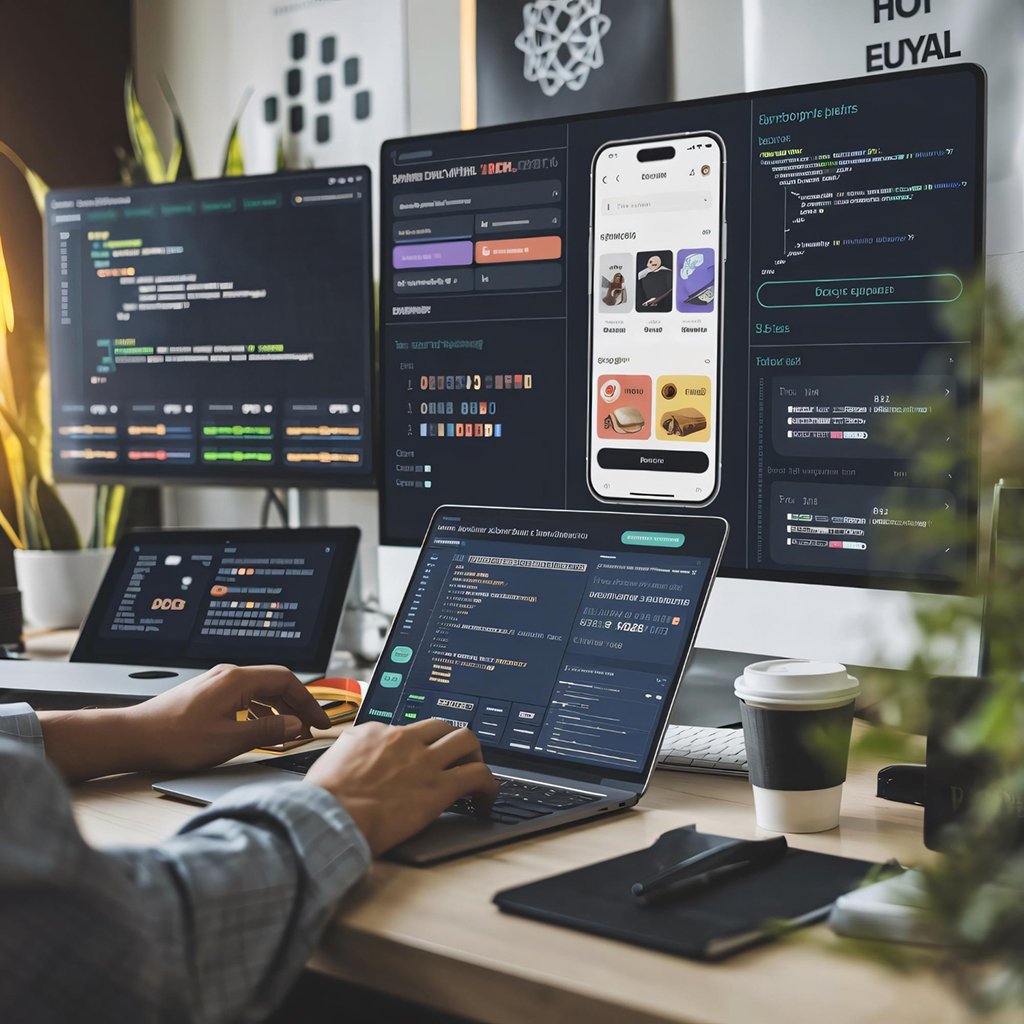 App development interface showcase